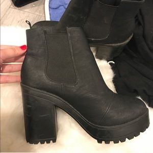 Black Heeled Ankle Booties